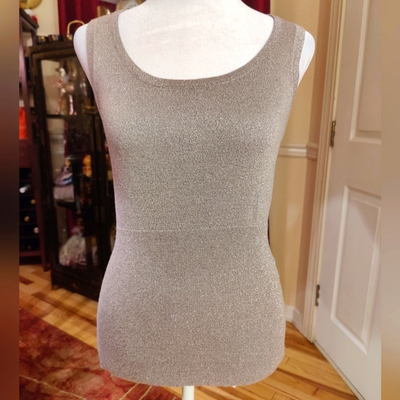Y2K Mossimo Silver Sweater Tank - Picture 1 of 4